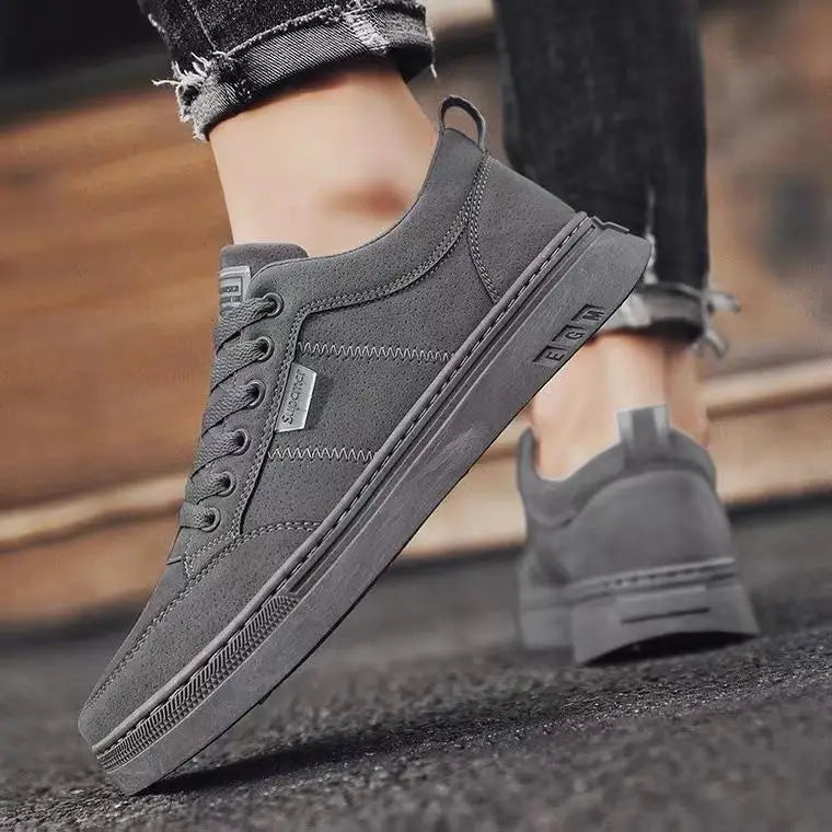 Khaki Men's Sneakers Platform Casual Shoes for Man Working Shoes Original Man Sneakers Deals Spring Anti-slip Men Flat Shoes