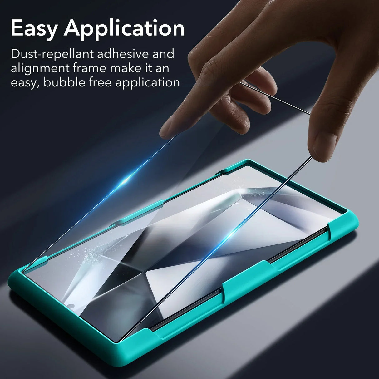 ESR for S24 Ultra Screen Protector for Galaxy S24 ultra 9H Full Coverage Tempered Glass with Fingerprint Unlocking (6.8 Inch)