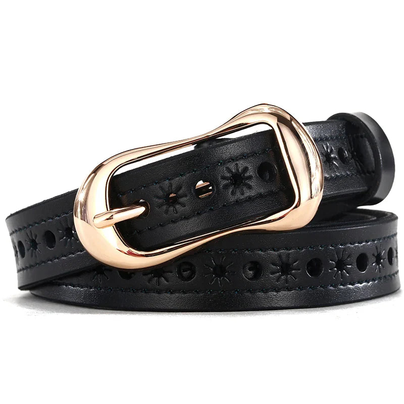 Women Belts Long Cow Genuine Leather Good Quality