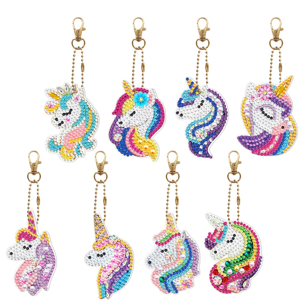 Disney animal key DIY Diamond Painting Keychain Embroidery