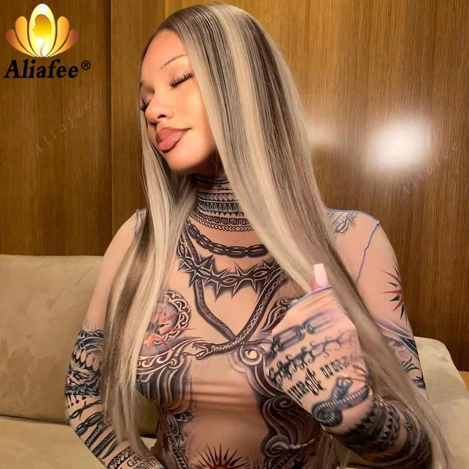 Highlight hd 13X6 Lace Frontal Wig Human Hair