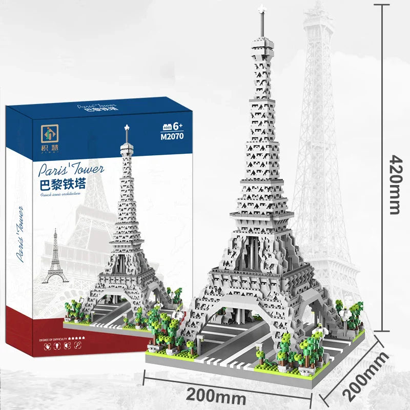 Paris Tower Street View Building Block Mini Diamond