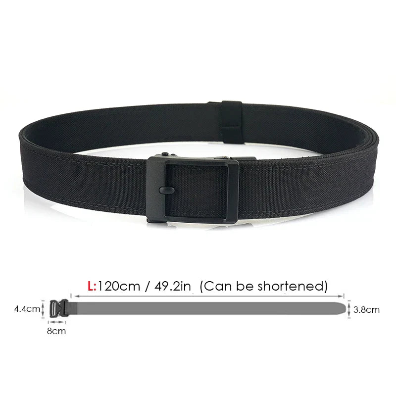 VATLTY New Hard Tactical Belt for Men Metal