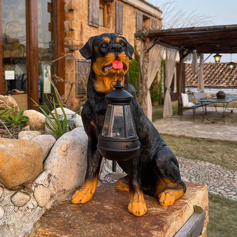 Solar Simulation Animal Light Outdoor Waterproof Resin Dog