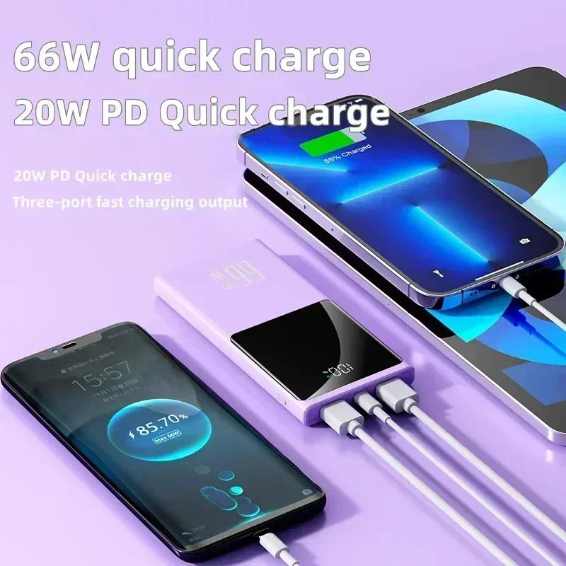 66W 50000mAh Large Capacity Power Bank Twoway Fast