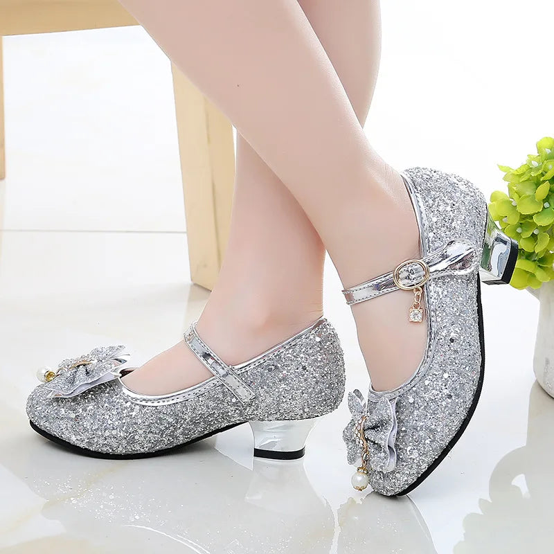 New Children Shoes Girls High Heel Princess Dance
