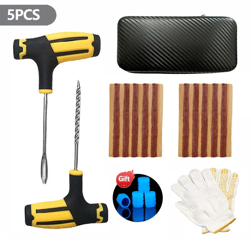 Car Repair Tool Kit Emergency Tubeless Tire Storage