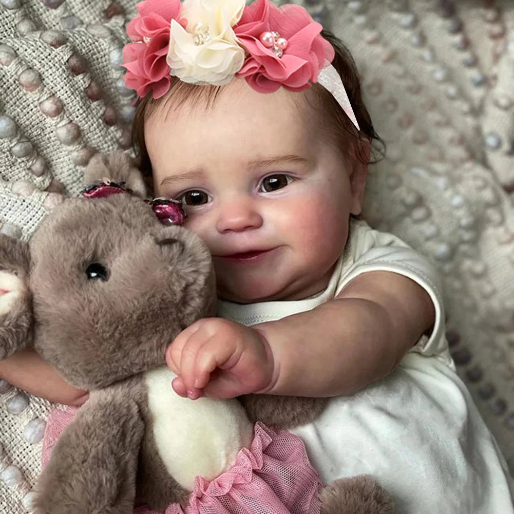 50CM Full Vinyl Body Girl Waterproof Reborn Doll