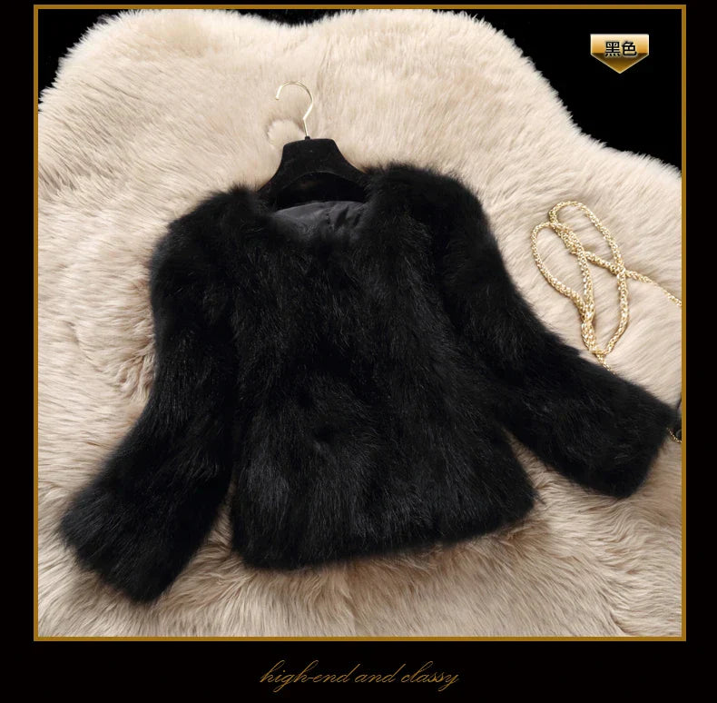 Fur coat New natural raccoon fur coat women's