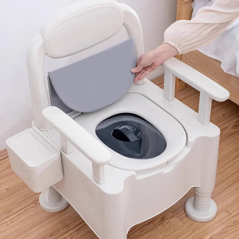 Shower Toilet Bathroom Chair Step Folding Plastic Potty