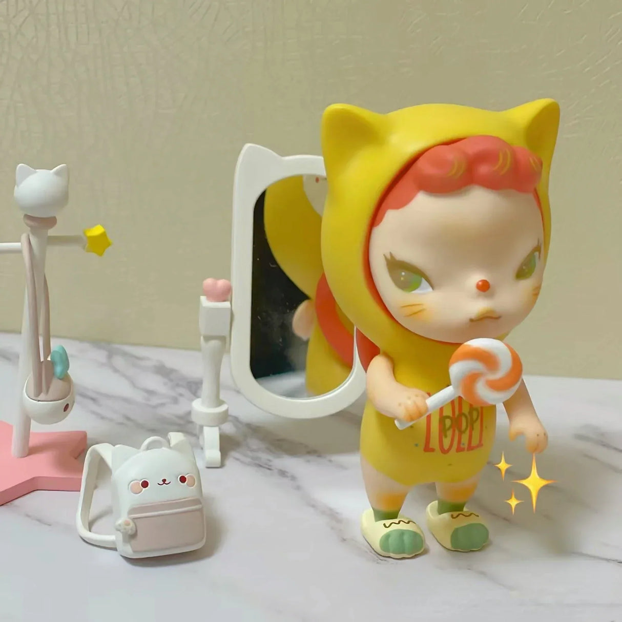 Sooya Lollipop Candy Figure Toy Yellow Cat Kitty