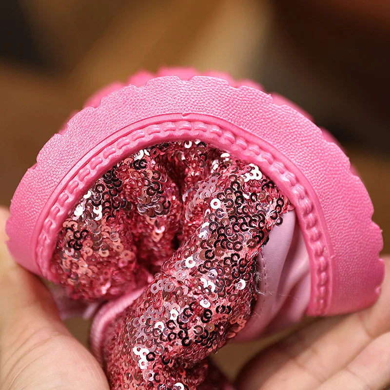 New Winter Children's Girls Snow Boots Cute Baby