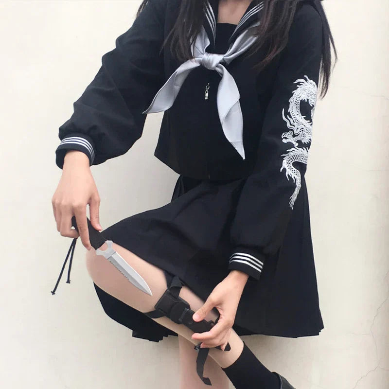 Japanese School Bad Girl Style Uniform Plus Size