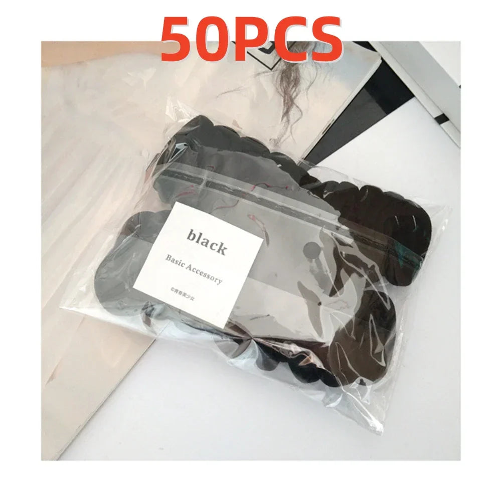 10Pcs Elastic Rubber Band Seamless Gradient Hair Rope