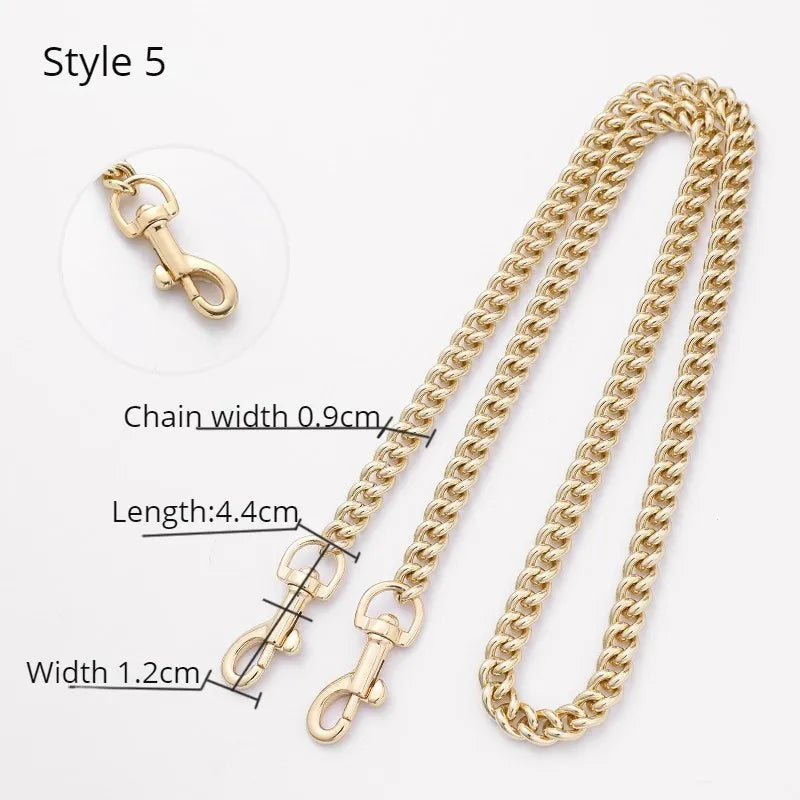 Golden Bag Chain Accessories Metal Extension Chains Underarm