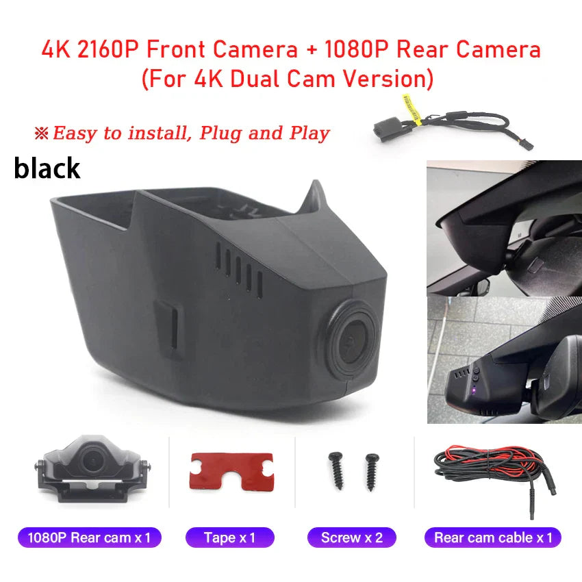 Car DVR 4K Dash Cam for Volkswagen Tiguan