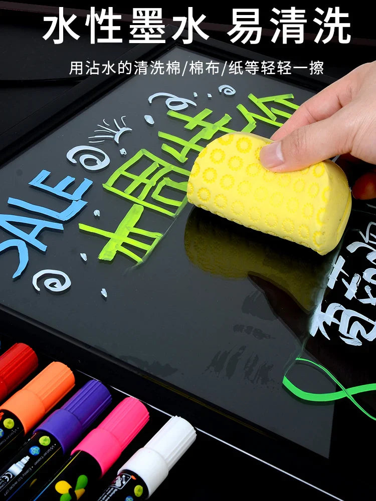 Erasable Chalk Pen Fluorescent Plate LED Electronic Light