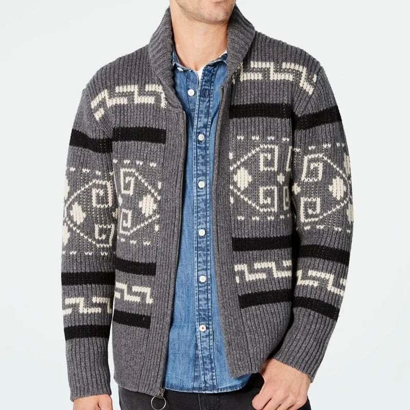 Winter Men Knitted Sweater Harajuku Cardigan Casual Sweatshirts