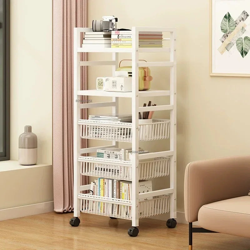 Home Kitchen Trolley Multifunction Oven Microwave Cart Moving