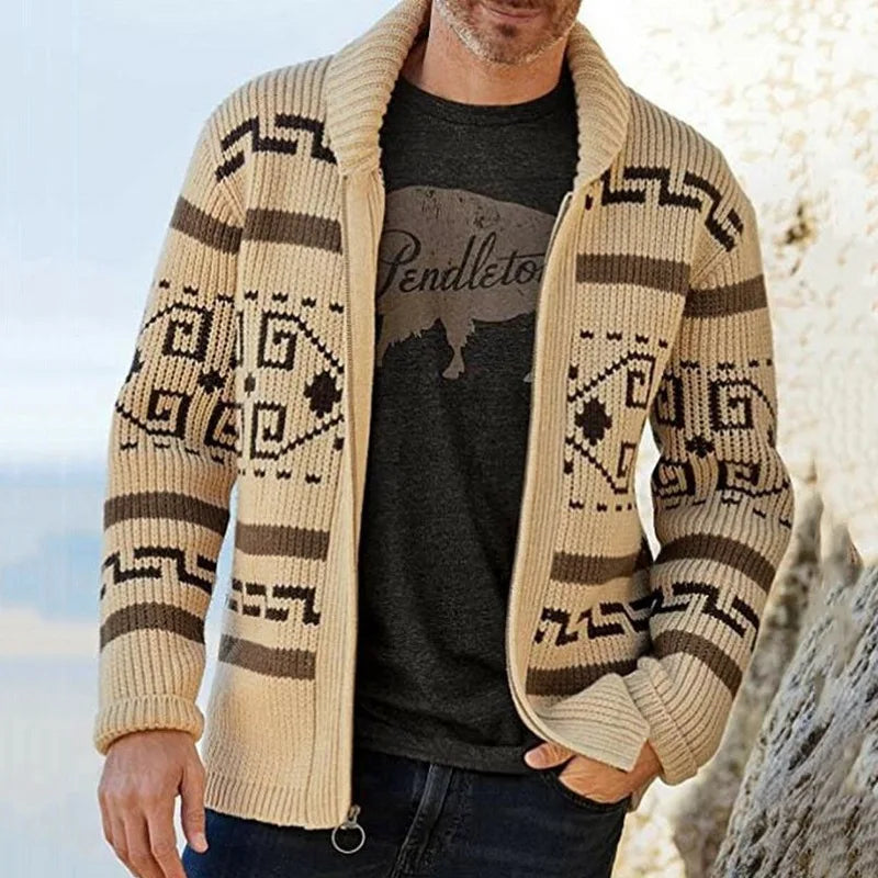 Winter Men Knitted Sweater Harajuku Cardigan Casual Sweatshirts