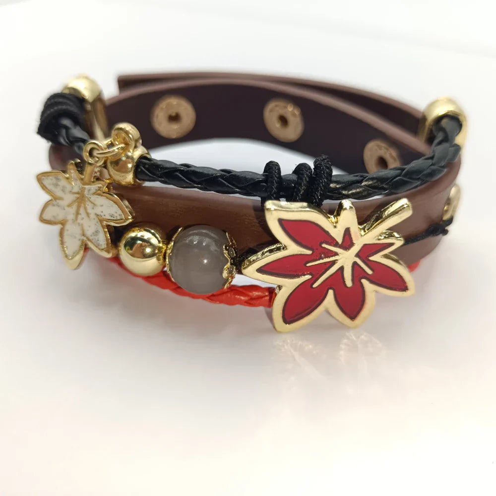 Game Genshin Impact Kaedehara Kazuha Cosplay Bracelet Unisex