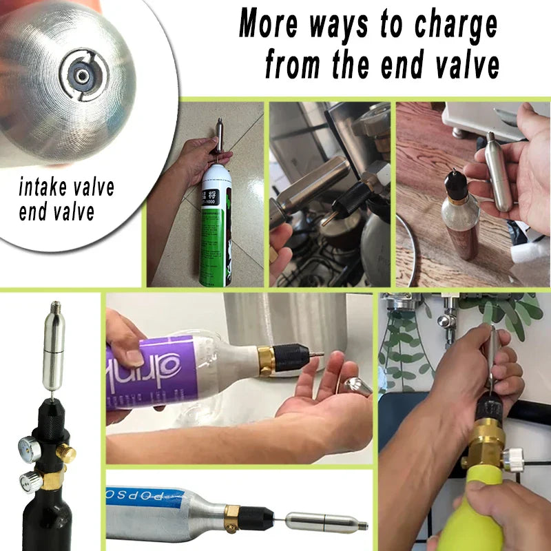 CO2 Refill Tank Refillable Cartridges for Home Brewing