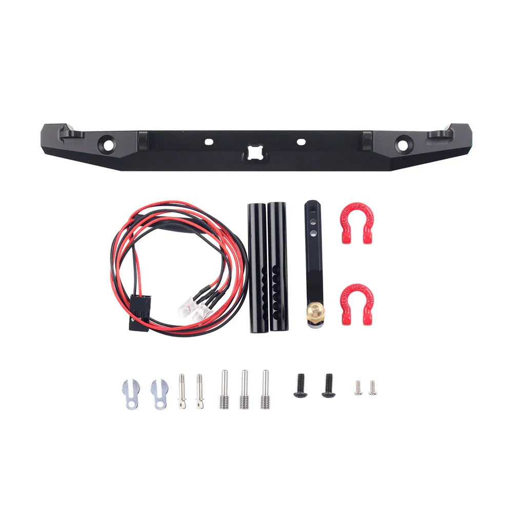 INJORA Metal Front Rear Bumper Led Lights 1/10