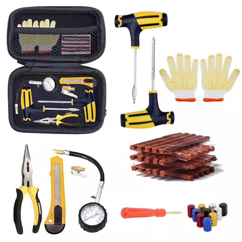 Car Tire Repair Kit Puncture Plug Tools Tyre