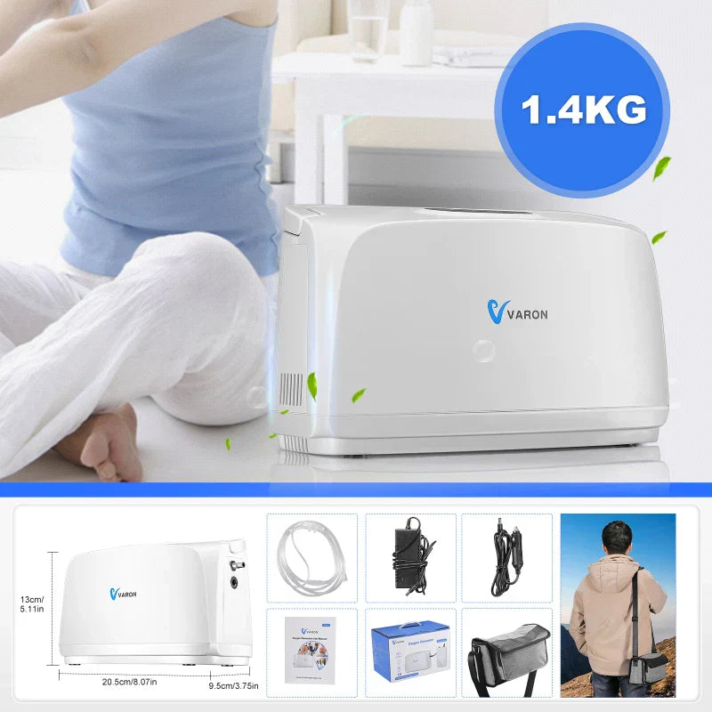 Varon 3L/min Portable Oxygen Concentrator Household Small Battery