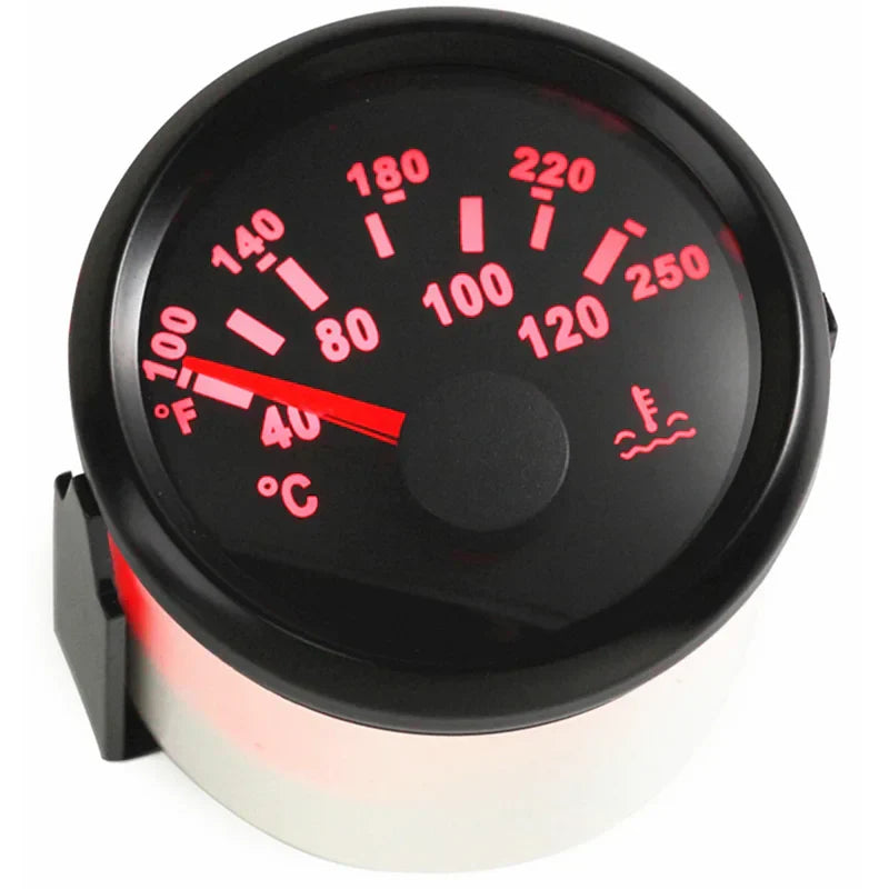 52mm Auto Water Temp Gauge 40~120℃ for Boat & Car