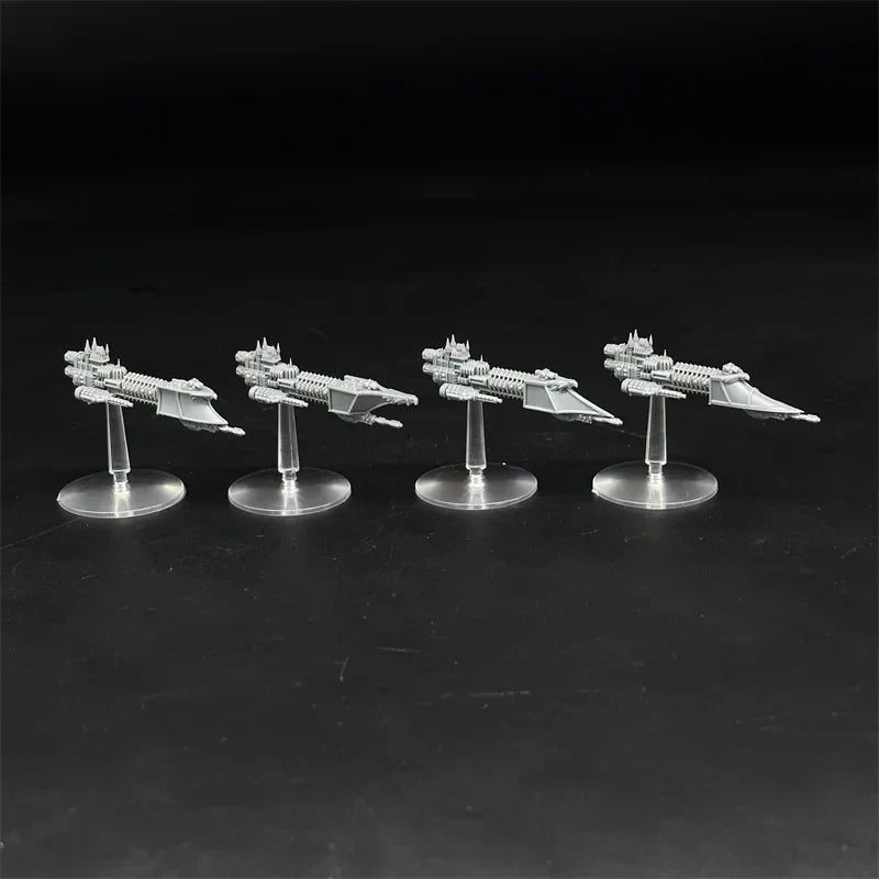 4Pcs Human Navy Firebird Frigate Resin Model Unpainted