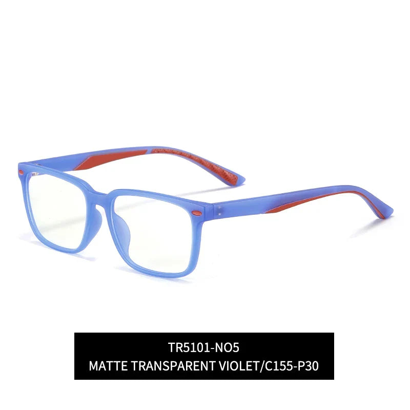 VICKY TR Classic Square Children‘s Sweet Candy Colored Anti-blue Light Glasses Myopia Hyperopia Customizable Prescription 5101