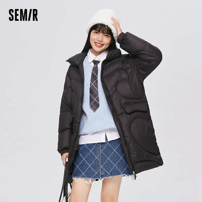 Semir Down Jacket Women Double-Proof Jacket Winter New