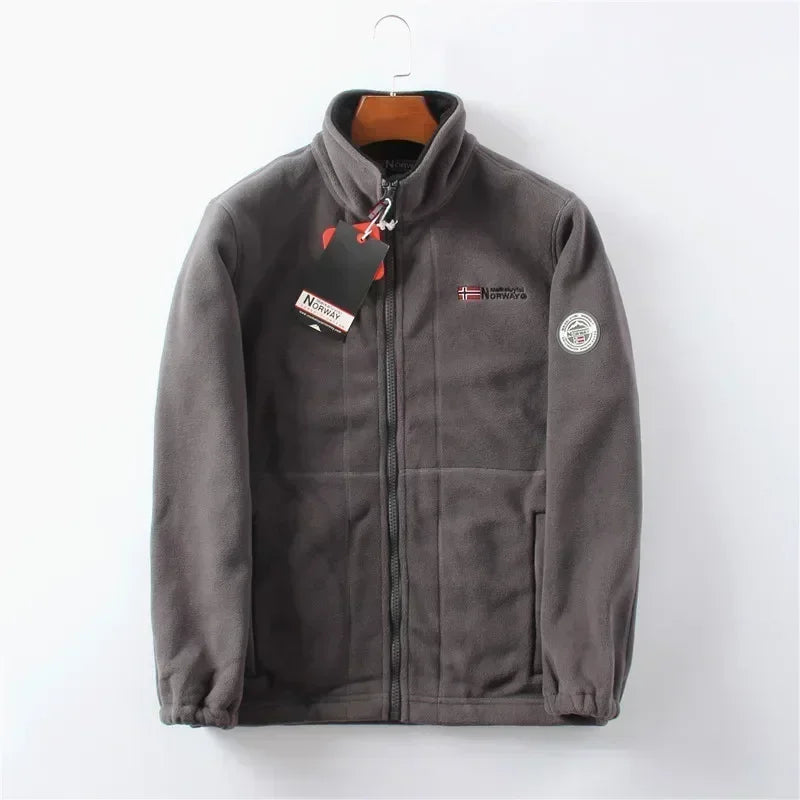 Warm Polar Fleece Jacket Men Winter Zipper Thermal