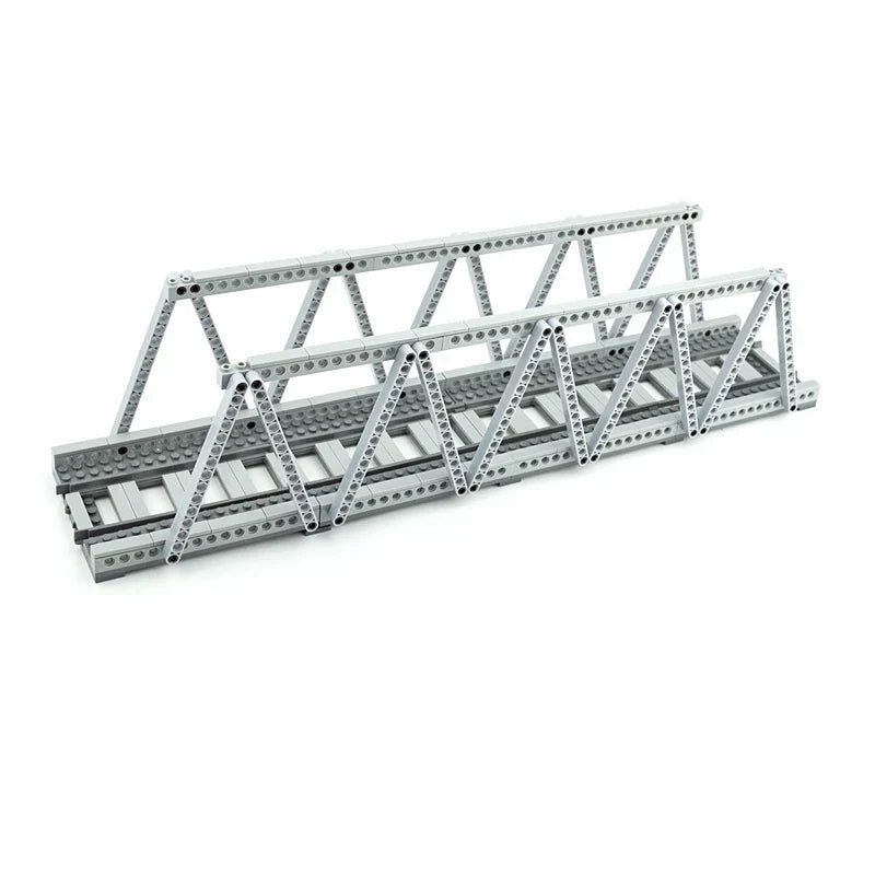 City Trains Track Rail Bricks Model straight curved