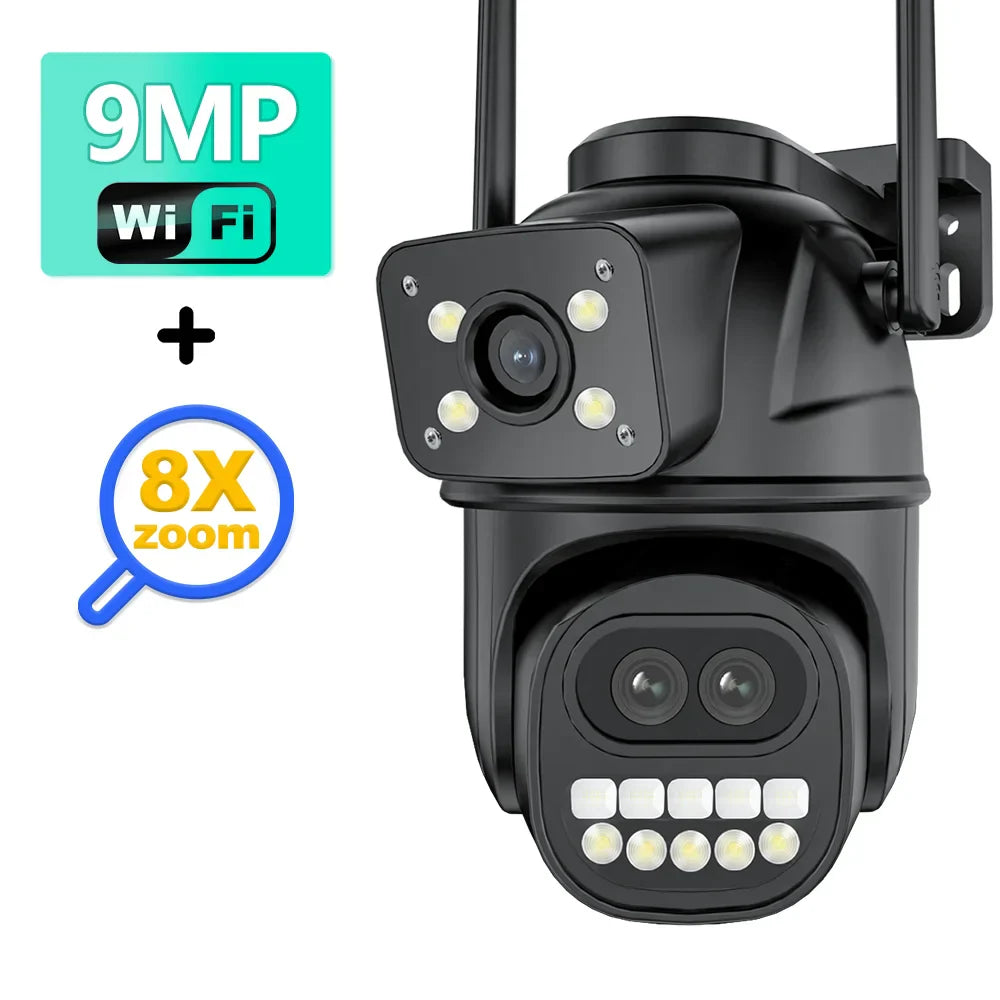 9MP 4K HD WiFi IP Camera Outdoor 8X