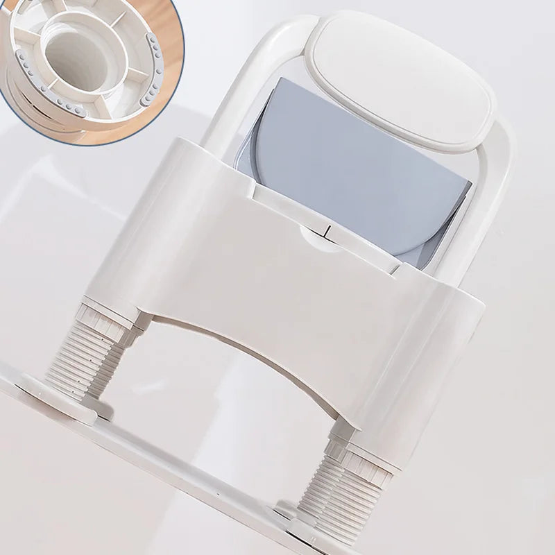 Shower Toilet Bathroom Chair Step Folding Plastic Potty