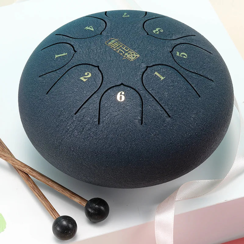 Hluru Glucophone Steel Tongue Drum 6 Inch 8