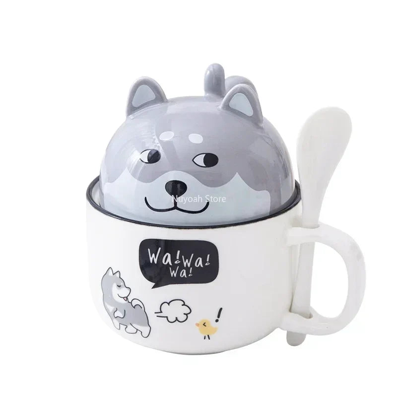 Cartoon Animal Ceramic Coffee Cup Creative Ke Jiquan