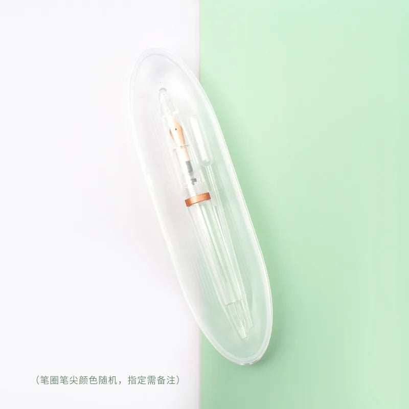 High Quality 0.38/0.5mm Fountain Pen Transparent Acrylic Large-Capacity