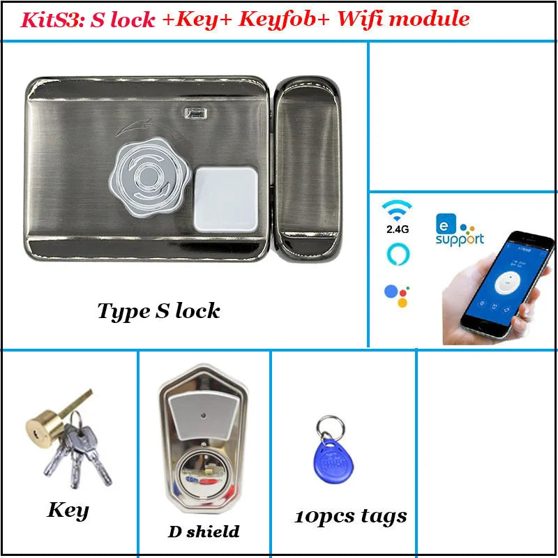 Intelligent Door Lock Video Intercom Compatible Electric Lock