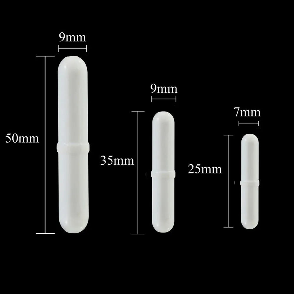 5 Pcs PTFE Magnetic Stirrer Stir Bar/Spin Bar