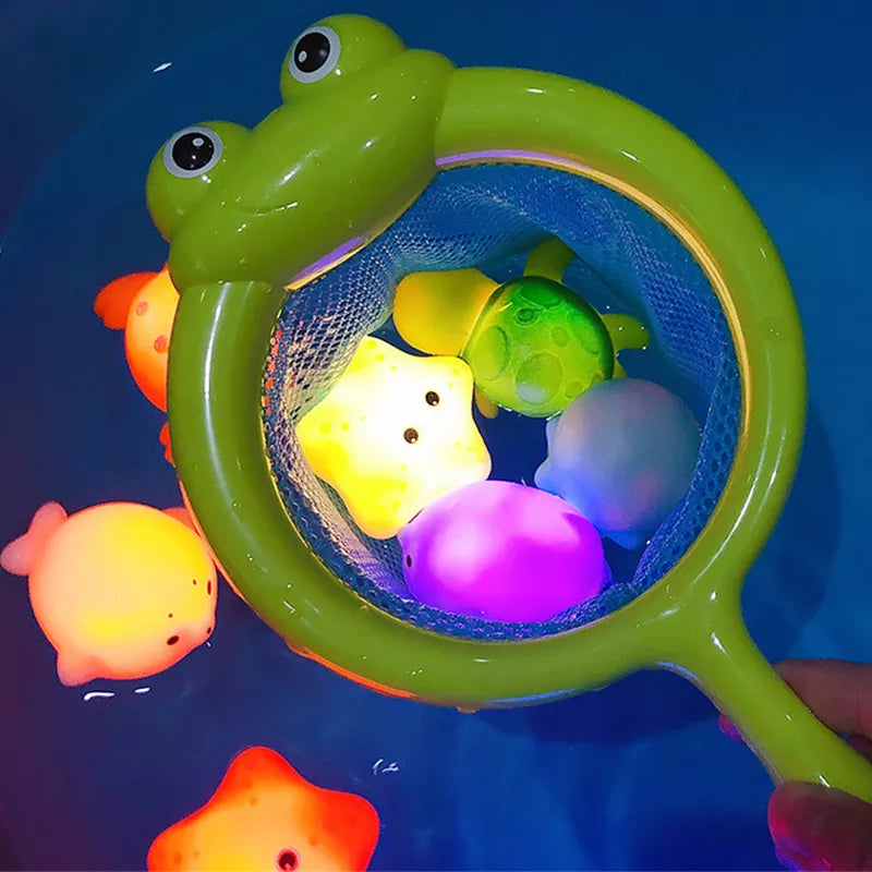 Baby Cute Animals Bath Toy Swimming Water LED