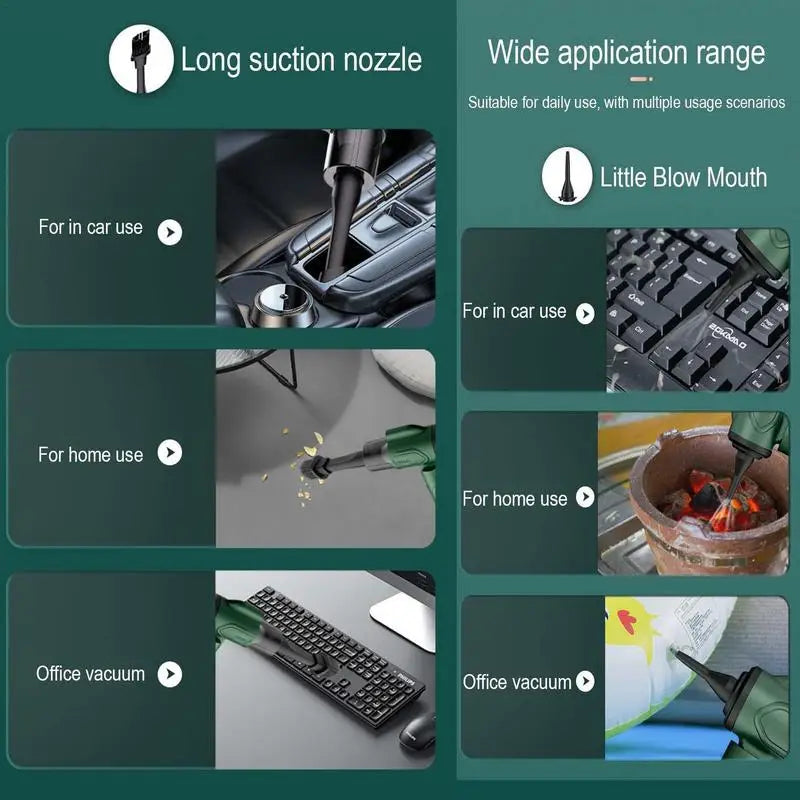 Cordless Handheld Vacuum Cleaner 3-IN-1 Wireless Compressed Air