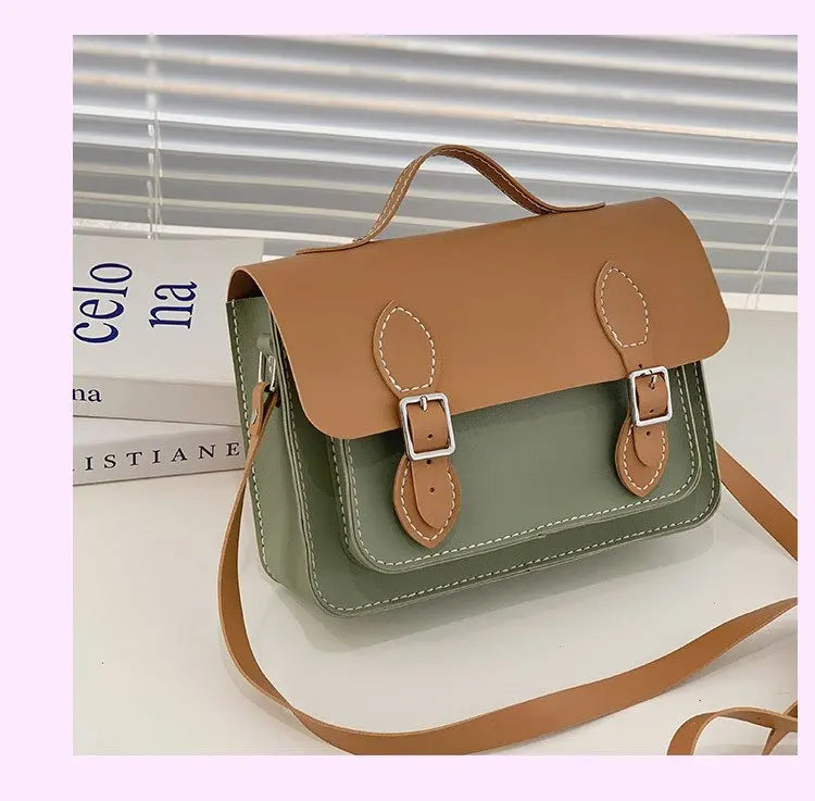 DIY Leather Cambridge Bag Handmade Sewing Women Crossbody