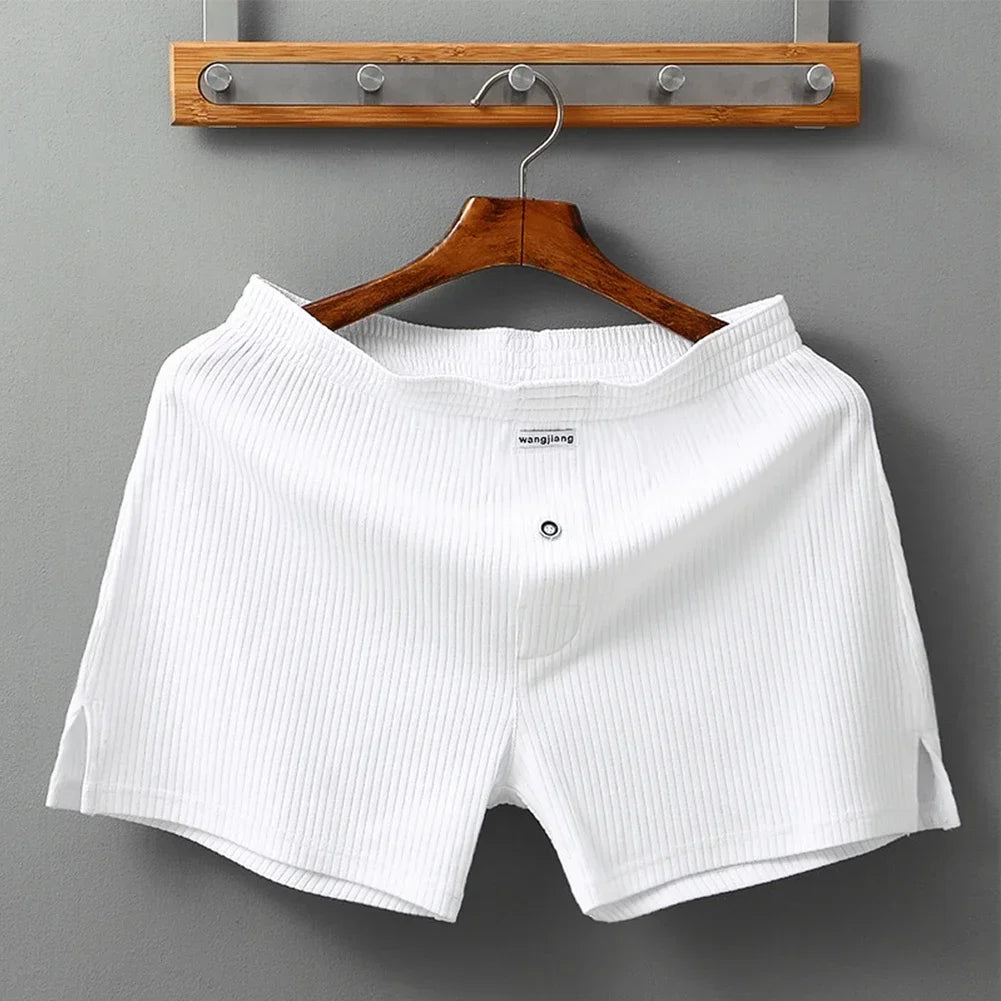 Sexy Men Cotton Boxer Briefs Convex Pouch Underwear