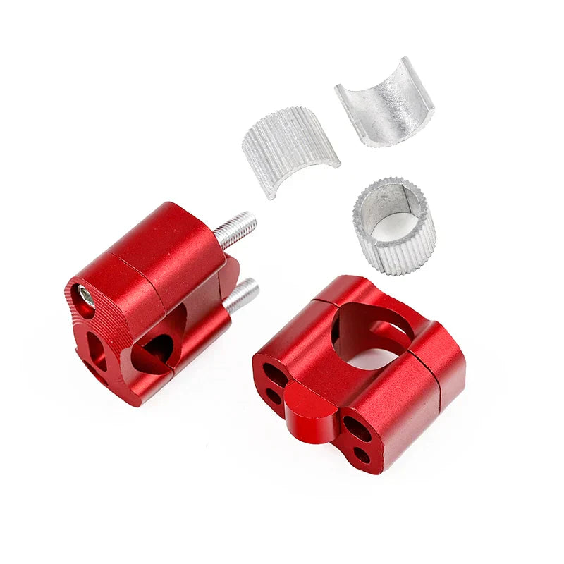 CNC Off-Road Motorcycle Bar Clamps Handlebar Risers Adapter 22mm/28mm