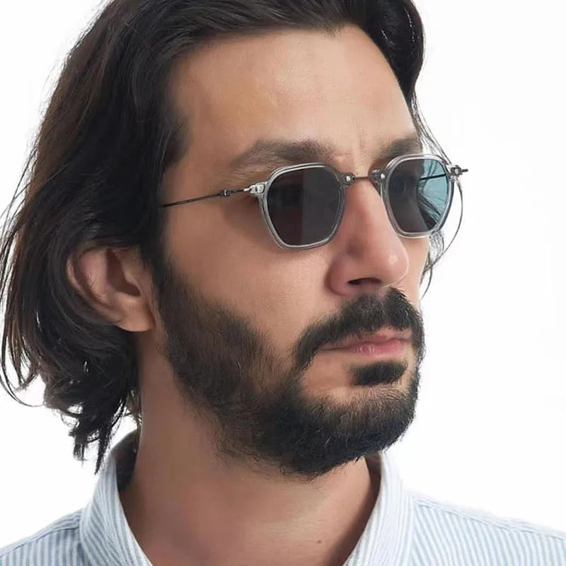 Small Punk Sunglasses For Men Vintage Steampunk Sunglasses