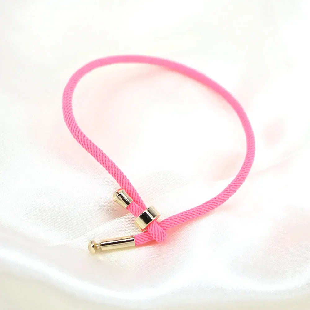 50PCS, Colorful Thread Rope Couple Bracelet Gold Copper