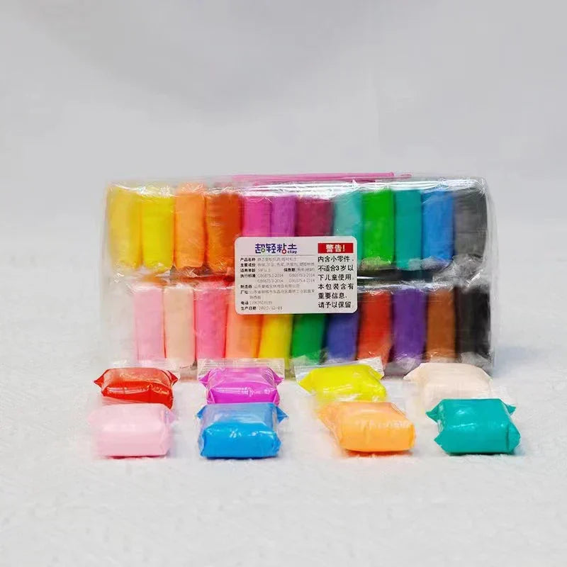 36 Colors Air Dry Plasticine Modeling Clay for